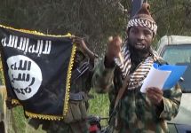 Кадр видеообращения группировки "Боко Харам"