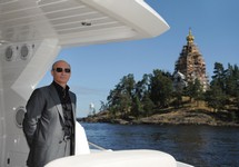 Владимир Путин на яхте "Олимпия". Фото: yachtrus.ru