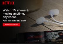 Заставка сайта Netflix 