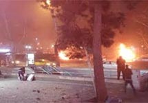 На месте теракта в Анкаре. Кадр видеозаписи