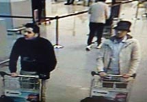 Предполагаемые исполнители терактов в аэропорту Брюсселя. Фото: polfed-fedpol.be