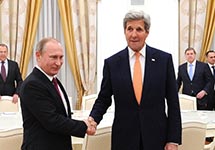 Владимир Путин и Джон Керри. Фото пресс-службы Кремля