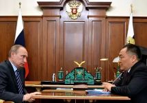 Владимир Путин и Шолбан Кара-оола. Фото пресс-службы Кремля
