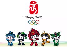 Логотип и талисманы Олимпиады-2008 в Пекине
