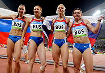 Российские легкоатлетки на Олимпиаде в Пекине. Фото: repeatme.ru