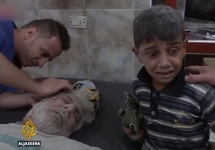 После российского налета на гуманитарный конвой ООН под Алеппо. Кадр Al Jazeera