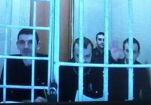 Рустем Ваитов, Нури Примов, Ферат Сайфуллаев и Руслан Зейтуллаев (слева направо) на апелляции. Фото: Грани.Ру
