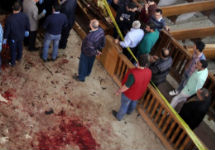 Теракт в коптской церкви. Кадр CNN