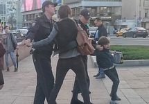 Задержание Оскара Миронова. Фото очевидца