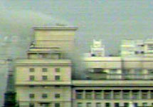 Пожар в гостинице 'Москва'. Фото с сайта www.rbc.ru
