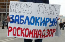 Плакат на московской протестной акции. 2014 год. Фото: Ю.Тимофеев/Грани.Ру