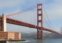 Мост "Золотые ворота" в Сан-Франциско. Фото: Википедия