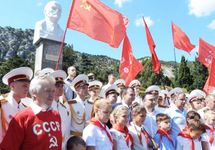 Открытие памятника Ленину в Симеизе. Фото: Сергей Сардыко/krymr.com