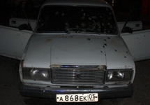 Машина, обстрелянная под Качалаем. Фото: nac.gov.ru