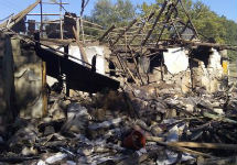 Взорванный дом в Дагестане. Фото: memohrc.org