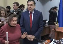 Михаил Саакашвили в суде. Фото: pravda.com.ua