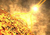 Вспышка на Солнце. Фото, полученное со спутника RHESSI. С сайта www.spaceref.com