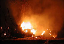 Пожар. Фото с сайта  bilibino-city.narod.ru