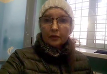 Наталия Подоляк в ИВС. Кадр видео