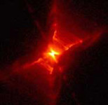 Туманность Красный Прямоугольник. Ядро туманности содержит умирающую звезду. Фото NASA/JPL/Raghvendra Sahai с сайта www.newscien