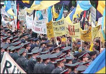 Митинг оппозиции в Киеве. Фото с сайта www.korrespondent.net