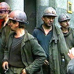 Донецкие шахтеры. Съемки НТВ. Фото с сайта www.lenta.ru