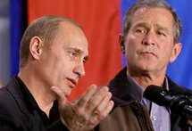 Джордж Буш и Владимир Путин. Фото Reuters