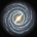Так художник представляет себе форму Млечного пути. Изображение NASA/JPL-Caltech/R. Hurt (SSC/Caltech)