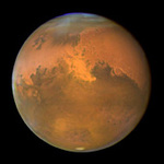 Марс. Фото космического телескопа NASA "Хаббл"  с сайта NASA