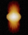 Так художник представляет себе звезду Альфа Жертвенника. Изображение Anthony Meilland (Observatoire de la C&#244;te d'Azur, Франция) с сайта ESO