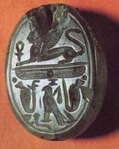 Печать, найденная в 1964 году и предположительно принадлежащая царице Иезавели (IX  столетие до н.э.). Музей Израиля, Иерусалим. Фото с сайта www.sciencedaily.com