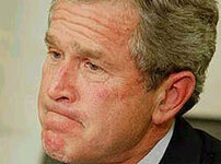 Разочарованный Буш. Фото АР с сайта CNN.
