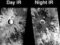 "Марс Одиссей" наблюдает за Марсом днем и ночью. Фото с сайта BBC News