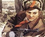 Пионер-герой Валя Котик. Рисунок с сайта pages.marsu.ru