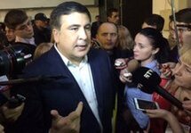 Михаил Саакашвили на Антикоррупционном форуме в Киеве. Фото: @pavelsheremet