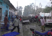 На месте взрыва в Могадишо. Фото: bbc.com