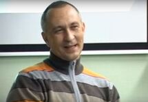 Алексей Ситников. Кадр видеозаписи лекции в ВШЭ