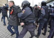 Задержание другороссов в Петербурге. Фото с ВК-страницы партии