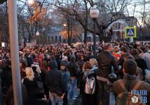 Митинг против сноса здания Таганской АТС. Фото Дмитрия Борко/Грани.Ру
