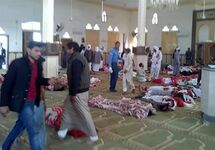 Теракт в египетской мечети. Фото из твиттера Al Jazeera