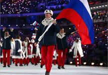 Александр Зубков на открытии Олимпиады в Сочи. Фото: olympic.ru