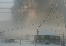 Пожар в якутской ИК-7. Кадр видео из инстаграма @crimyakutia_ru