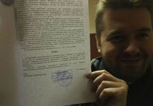 Александр Помазуев в суде. Фото из твиттера "Команда Навального"