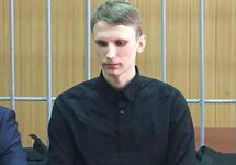 Михаил Галяшкин в суде, 28.02.2018. Фото: твиттер @polinanem