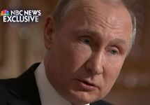 Владимир Путин. Кадр интервью NBC.