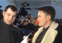 Надежде Савченко объявляют о задержании. Кадр видеозаписи