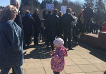 Митинг в Волоколамске, 14.04.2018. Фото: ВК-сообщество "Волоколамск Подслушано"