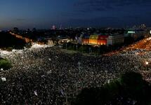 Демонстрация в Бухаресте, 10.08.2018. Фото: euronews.com