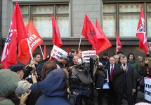 Митинг против пенсионной реформы у Госдумы, 26.09.2018. Фото: твиттер @s_udaltsov