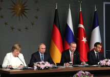 Пресс-конференция по итогам саммита в Стамбуле. Фото: kremlin.ru
